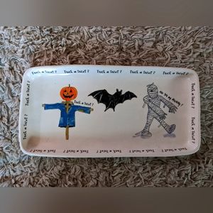 Rae dunn Halloween decorative plate